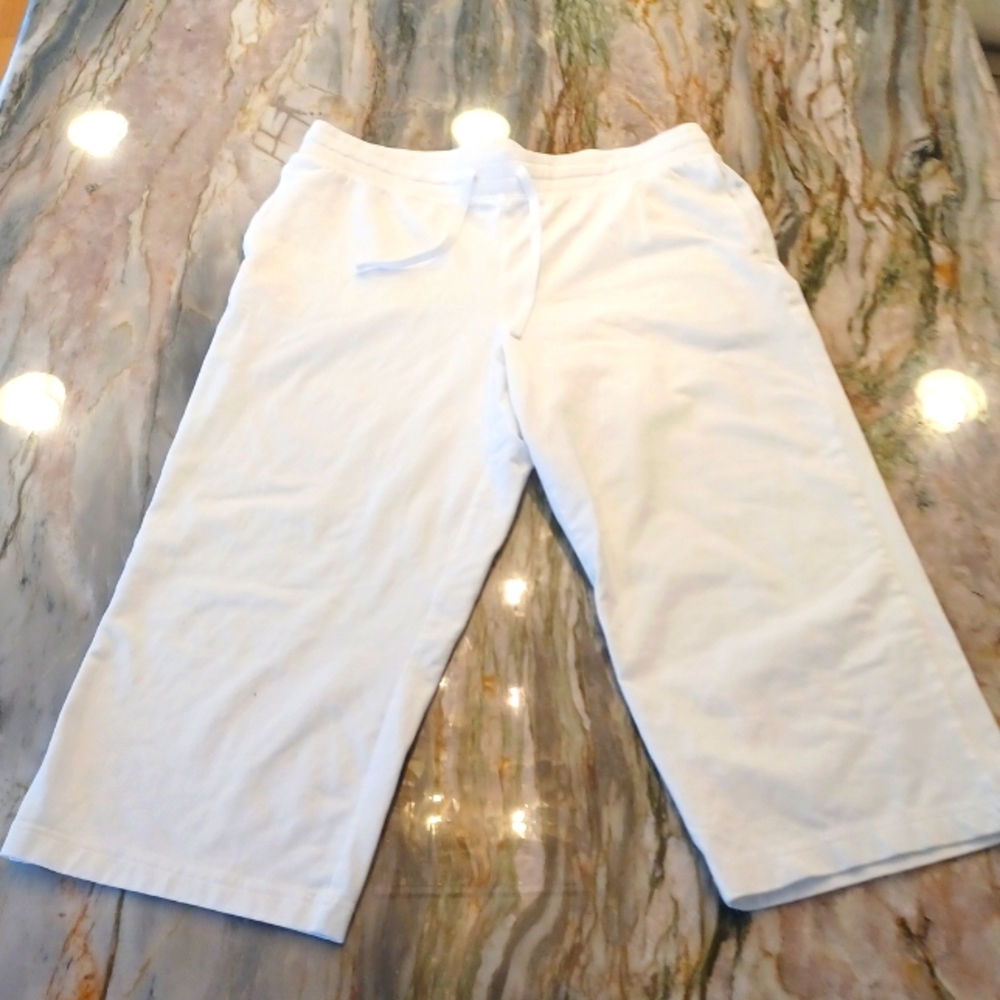 Karen Scott 100% Cotton Drawstring Pants, size Medium nwot